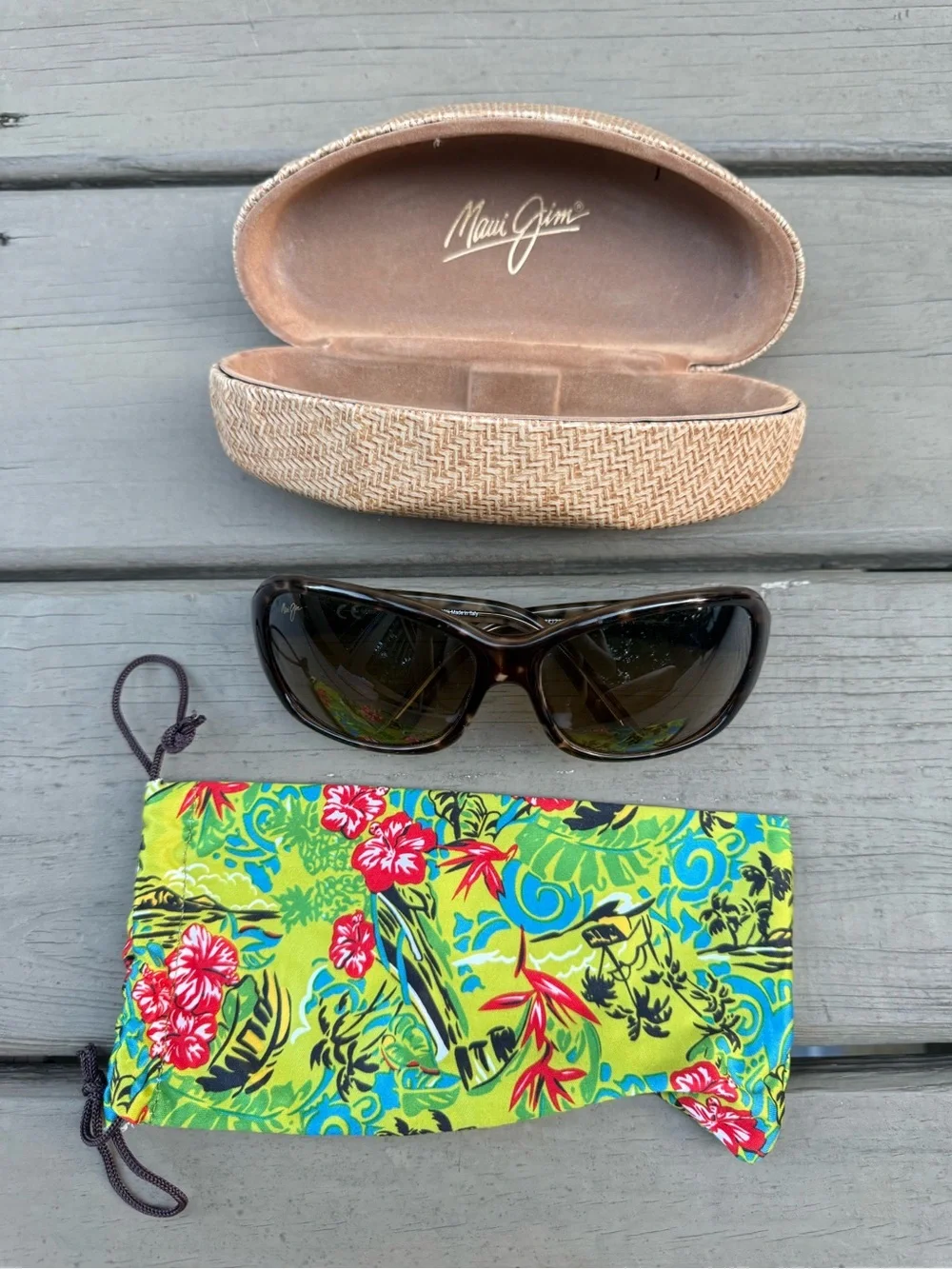 Maui Jim Pearl City Tortoise Frame Sunglasses